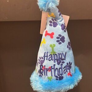 Pet's Birthday Plush Hat (Blue)